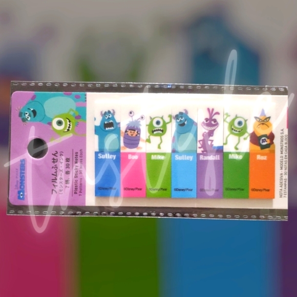 ⭐️4/$25⭐ Monsters Inc Sticky Flags - Picture 1 of 1